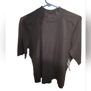 Jones New York Charcoal Knit Top Size Xl